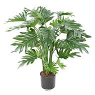 Philodendron Selloum artificiel en pot L 50 cm H 63 cm Vert