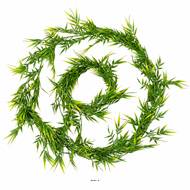 Guirlande de bambou artificiel ramifiée plastique L 188 cm 108 feuilles Vert