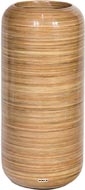 Bac fibre de verre Rattan Int. Colonne ronde D 40 x H 91 cm Sable