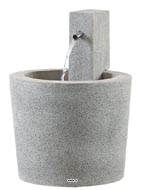 Bac fibres de verre Water B Ext L45x45xH59cm Gris ciment