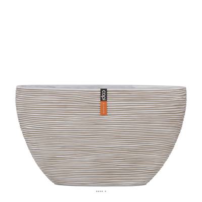 Bac Rib en fibres de verre Int. bullet 59x14x35 cm sable