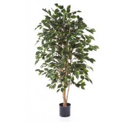 Ficus Exotica artificiel Vert H 210 cm 1760 feuilles en pot