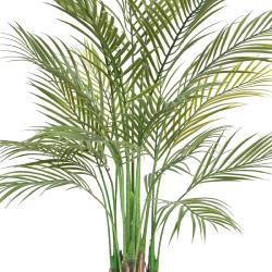 Palmier Areca artificiel multi troncs feuillage plastique H 160 cm