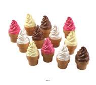 Glace assortie en pot en lot de 12 en Plastique souffl H 100x60 mm