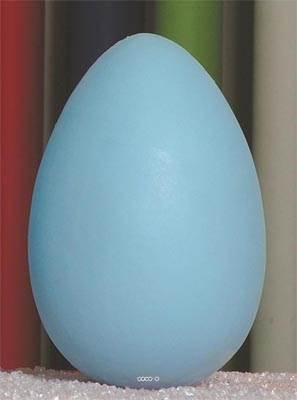 Œuf bleu artificiel en lot de 12 en Plastique soufflé H 170x100 mm