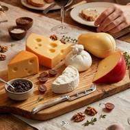 Lot de 6 fromages mixtes artificiels – Faux fromages réalistes en plastique