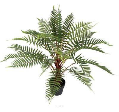 Fougère arborescente des forêts factice H80cm en pot superbe L80cm