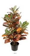 Croton plante artificielle en pot H 100 cm D65cm, feuillage très dense