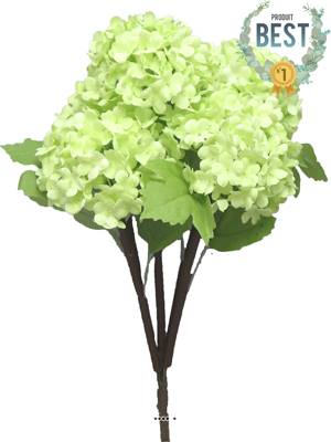 Bouquet de fleurs de Viorne artificielles, 5 têtes, H30 cm Vert - BEST