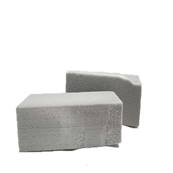 Pain de mousse sèche création florale 11x23x7,5cm""Défaut découpe"" gris