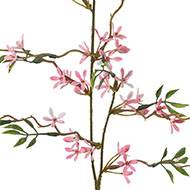 Jasmin Artificiel en piquet H 50 cm Superbe branche fleurie rose