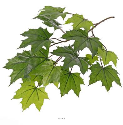 Branche de feuilles d'érable artificiel extérieur H 72 cm