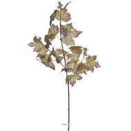 Branche d'érable artificielle 18 feuilles  Vert-rouge
