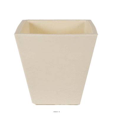 Bac LEA Beige L 40 X H 40 CM Cubique évasé intérieur / extérieur