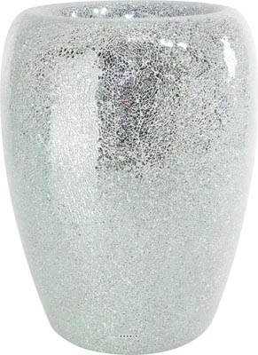 Bac Fibre de verre Miroir Int. Bullet D 52 x H 87 cm Argent