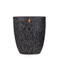 Bac Stone en fibres de verre Int. bullet 33x15x36 cm noir