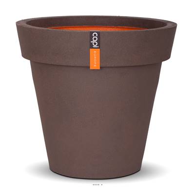Bac en plastique top qualité Int/Ext. pot 48x44 cm marron