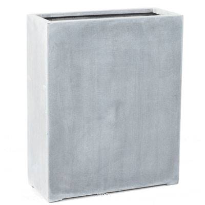 Jardinière haute en fibre de verre H 72 cm Gris ciment