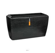 Jardinière Arc en matières recyclées Noire 40 cm H 60 cm
