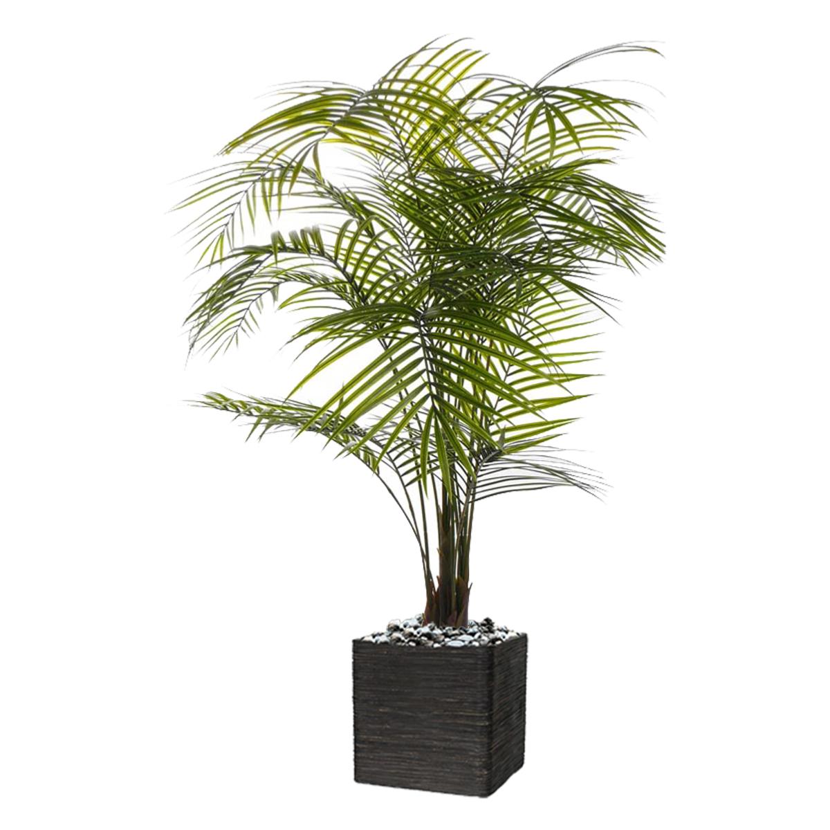 Palmier Areca artificiel en plastique anti-UV en pot
