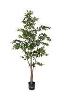 Ficus Benjamina Artificiel tronc PE en pot superbe H 210 cm D 105 cm Vert
