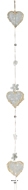 Guirlande Big Love 120cm coeurs en guirlande
