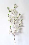 Branche de cerisier Prunus crème artificiel H 120 cm Top