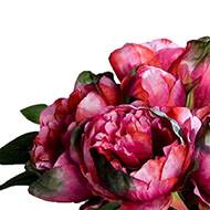 Bouquet de Pivoines artificielles 8 têtes Diametre 35 cm Rose fushia