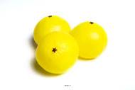 Pamplemousse artificiel en lot de 3 en Plastique soufflé D 100 mm