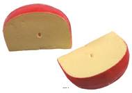 Edam morceau de fromage en lot de 2 en Plastique soufflé L 110x75 mm