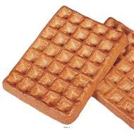 Gaufre artificielle en lot de 2 en Plastique soufflé L 120x90 mm