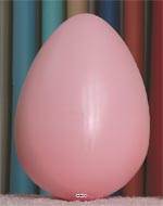 Œuf rose artificiel en Plastique soufflé H 30x20 cm