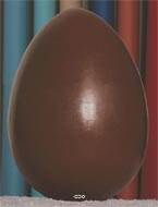 Œuf chocolat artificiel en Plastique soufflé H 300x200 mm