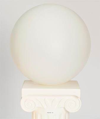 Boule lumineuse blanche int/ext en polyethylene D 40 cm