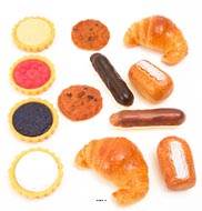 Patissries artificielles assorties en lot de 12 en Plastique souffl