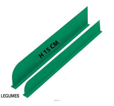 Séparateur altuglass uni très résistant L75cm H15cm Vert pour légumes