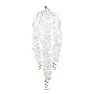 Orchidee artificielle en retombee L 110 cm 3 hampes 50 fleurons