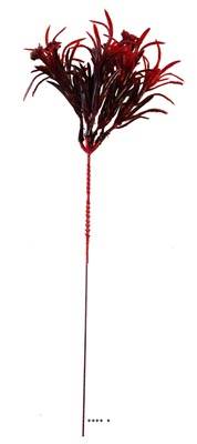 Pic d'Herbe et baies Rouges artificielles en plastique 7 têtes H 29 cm