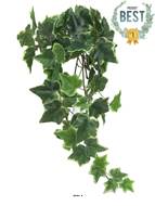 Lierre artificiel en chute L 46 cm 86 feuilles Blanc-vert - BEST