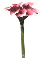 Bouquet d’Arum Calla artificiel, 12 têtes, H 45 cm Rose fushia - BEST
