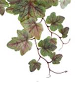 Chute de vigne artificielle 9 ramures  H 45 cm vert-rose