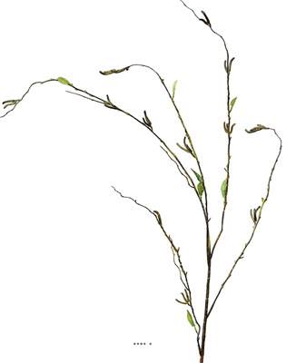 Branche de saule artificiel H 125 cm 9 feuilles