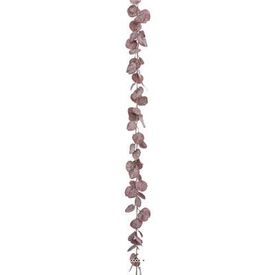 Guirlande de feuilles d'eucalyptus artificiel pourpre L 180 cm