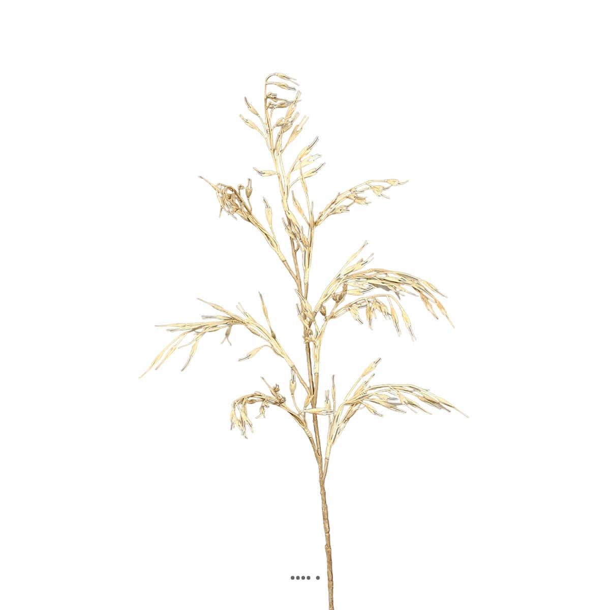 Avoine artificielle en piquet 8 épis H 88 cm