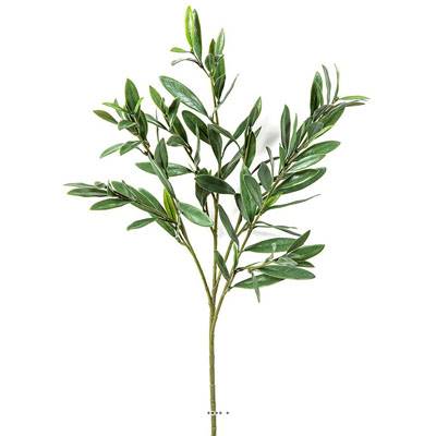 Branche d Olivier artificiel H 67 cm 112 feuilles Plastique anti UV