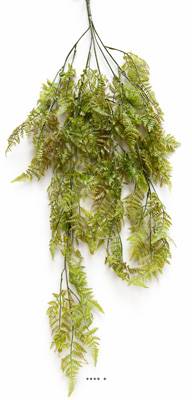 Chute de Fougère de Boston Verte en Plastique artificielle H 90 cm D 20 cm 5 ramures