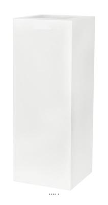 Bac droit haut en pures Fibres Blanka Ext. Blanc glossy L25x25xH67cm