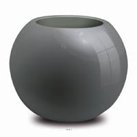 Bac fibres de verre robuste et revêtement gelcoat qualité marine Ø 40 cm H 32 cm Ext. boule gris glossy