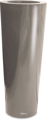 Bac fibres de verre robuste et revêtement gelcoat qualité marine Ø 48 cm H 121 cm Ext. colonne gris clair