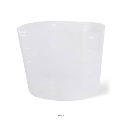 Liner de plantation facile silicone Ø65cm H48cm Int. rond transparent